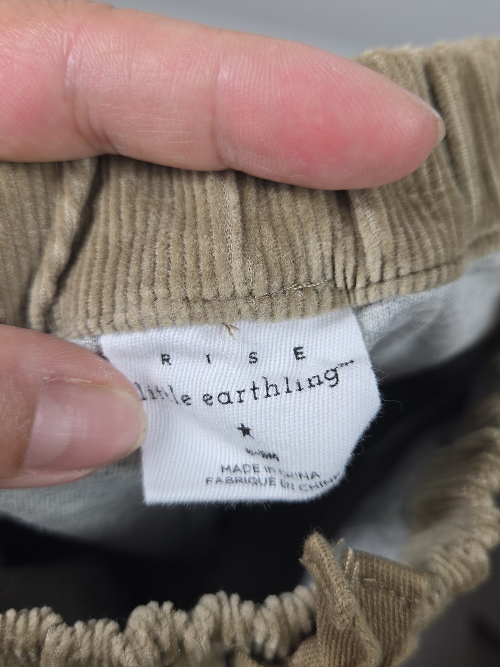 Rise Little Earthling Baby Corduroy Pants 6-9 Month Brown Lined Cottagecore Farm - Picture 4 of 6